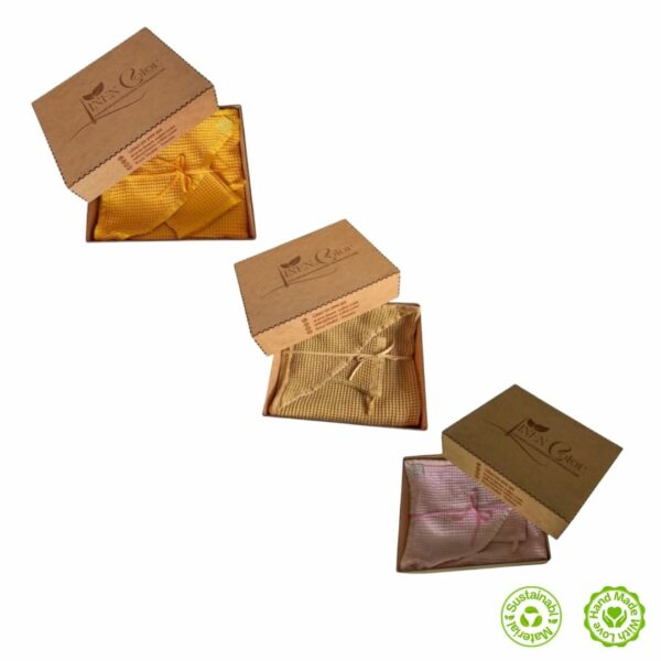 Cape de bain + gant de toilette - 100% coton - teinture botanique 100 % naturel- couleur jaune (2) Cape de bain + gant de toilette - 100% coton - teinture botanique 100 % naturel