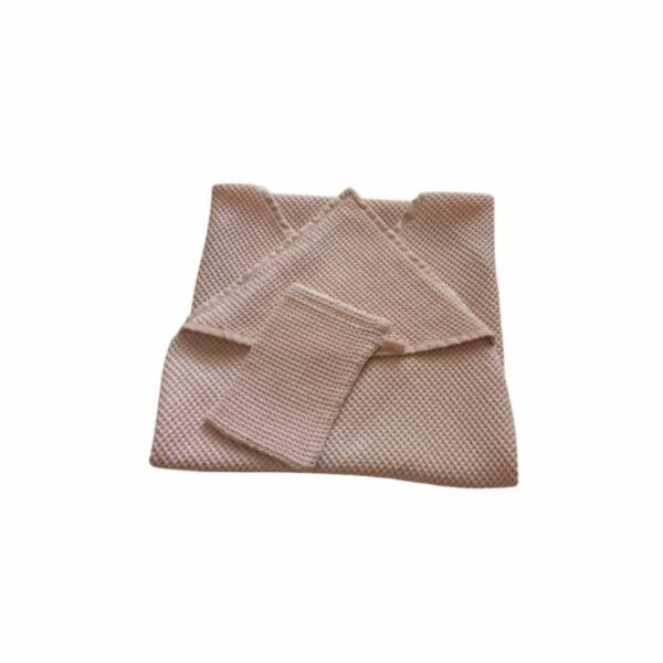 Sortie de bain Bébé couleur rose pastel Linen Color (2) Sortie de bain