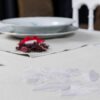 Chemin de table jean coton teinture végétale Gris Clair – LINEN COLOR