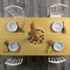 Coffret linge de table coton teinture naturelle Jaune Moutarde Doré – LINEN COLOR