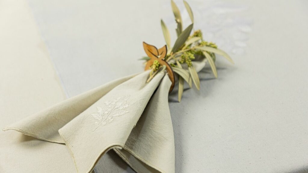 Home linen and table linen textiles by Linen Color, natural dyed sustainable household textiles