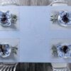 Coffret linge de table teinture végétale Bleu Ciel 13 pièces – LINEN COLOR