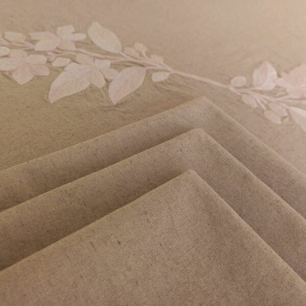 nappe-de-table-lin-coton-grège-linen-color (4) Nappe de table lin coton teinture végétale Grège – LINEN COLOR
