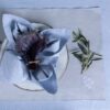 Set de table denim coton teinture végétale Bleu Ciel – LINEN COLOR