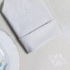 Set de table denim coton teinture végétale Gris Clair – LINEN COLOR